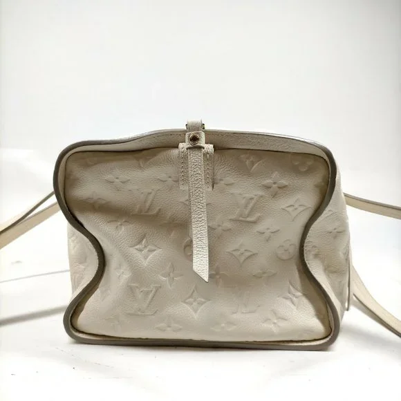 authentic LOUIS VUITTON White Monogram Empreinte Leather Inspiree Bag - Picture 9 of 16